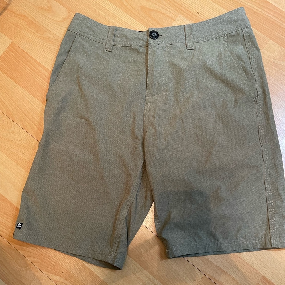 Micros Boys Beach Combo Shorts Size 16 Khaki Brown Quick Dry Lightweight Ocean